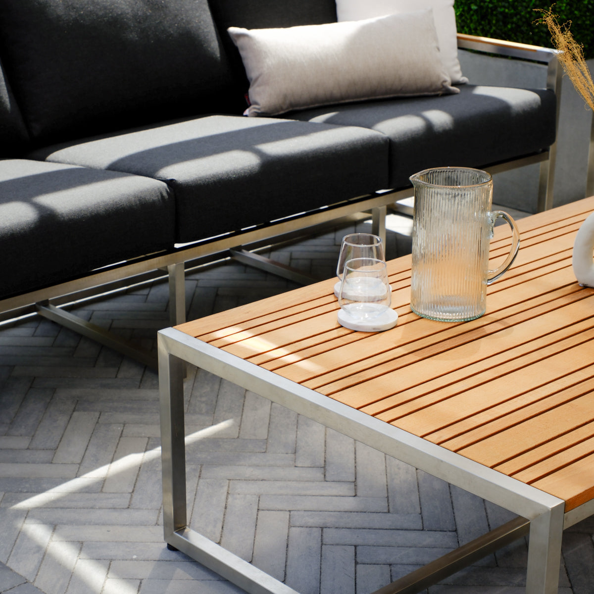 Acacia Conversational Set with Sunbrella® Cushions