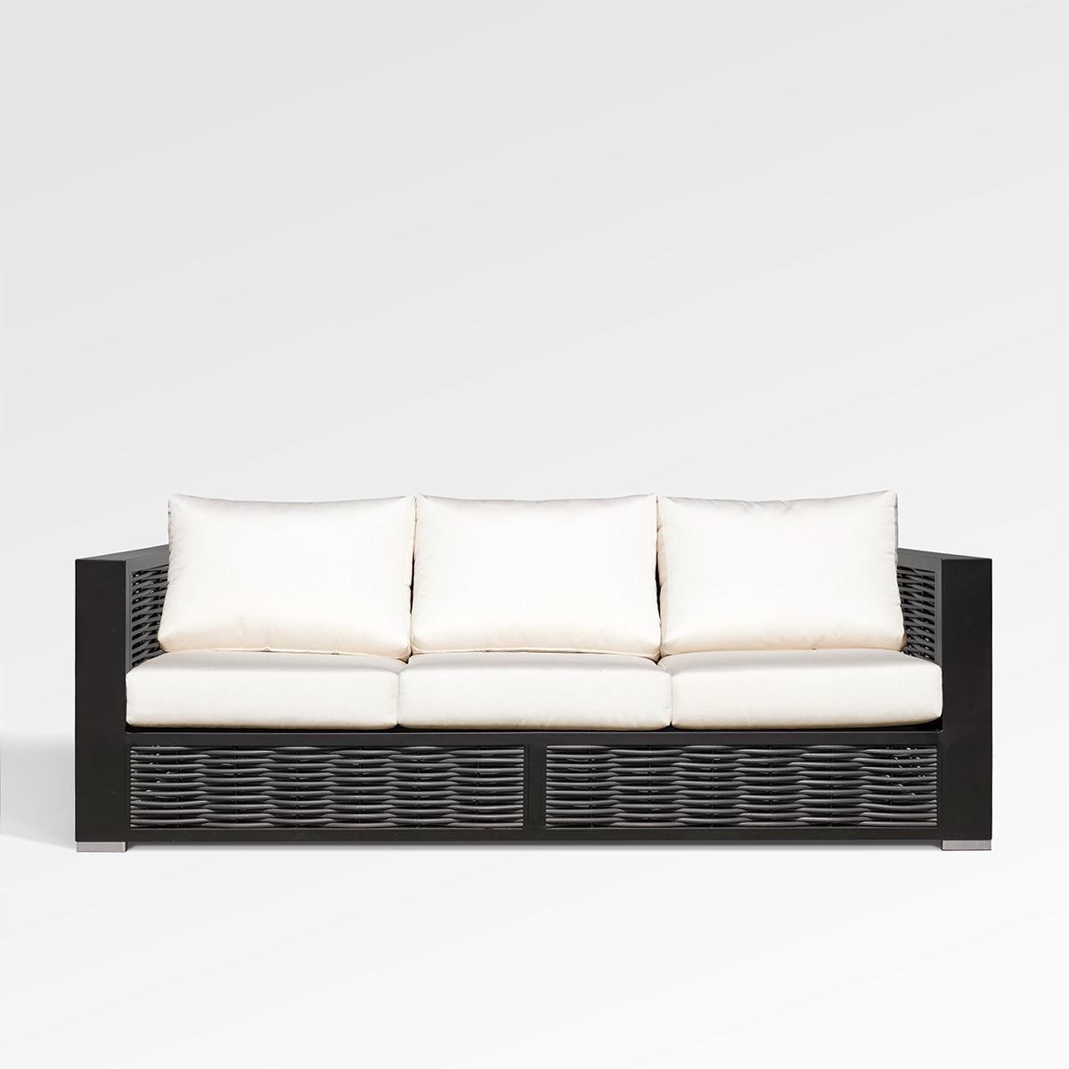 Chestnut Lux Sofa with Sunbrella® Cushions
