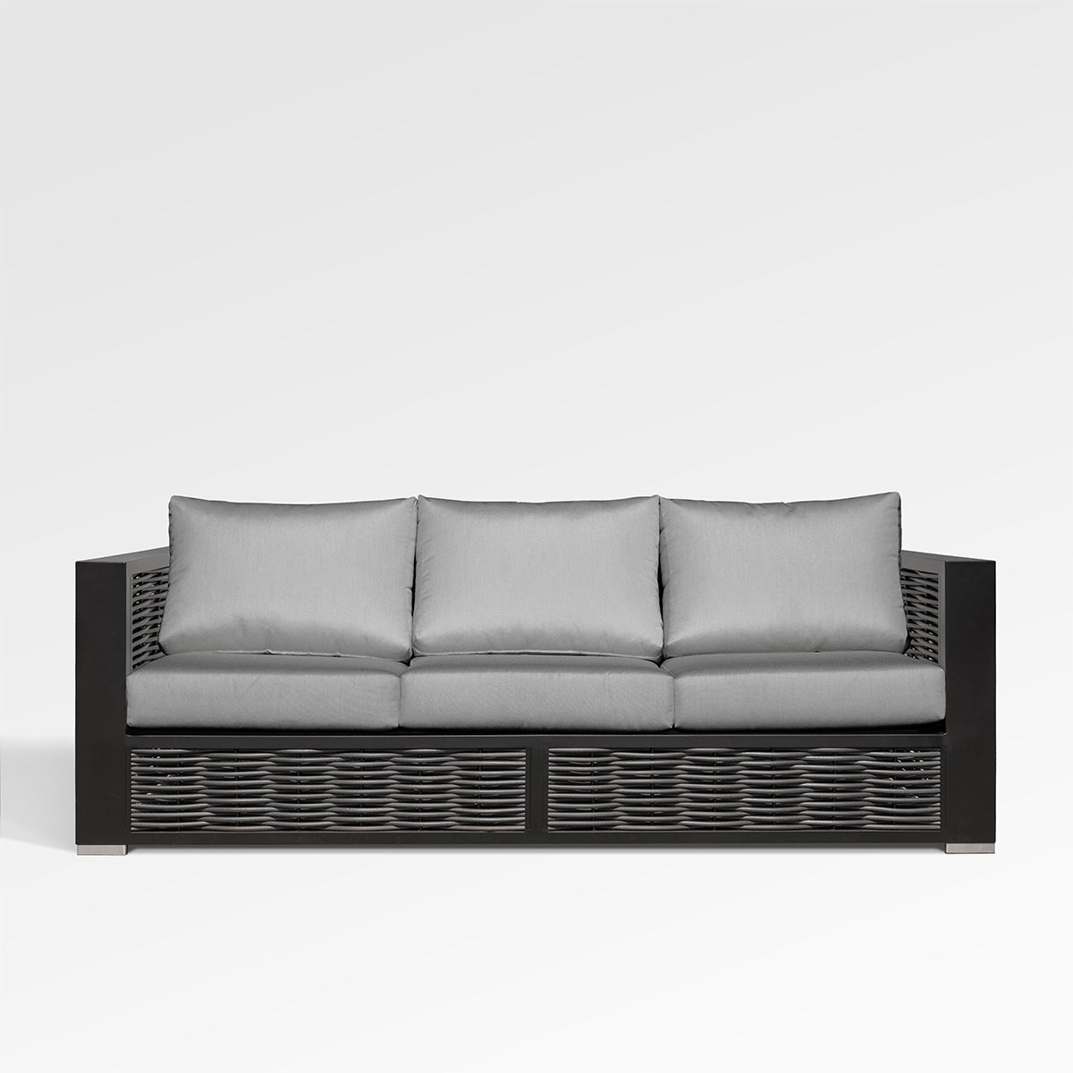 Chestnut Lux Sofa with Sunbrella® Cushions