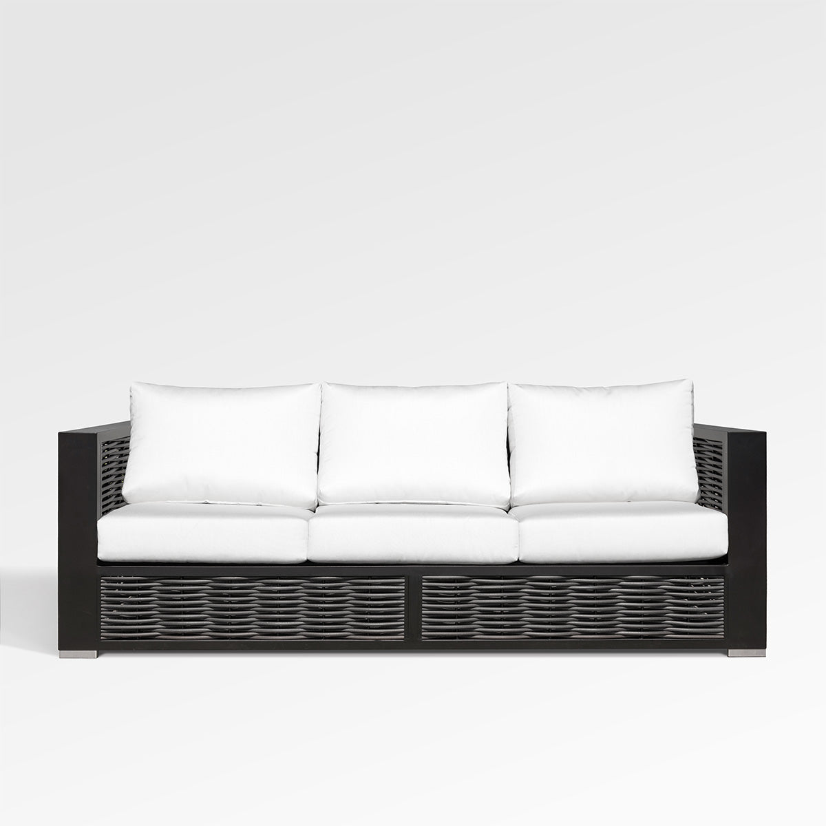 Chestnut Lux Sofa with Sunbrella® Cushions