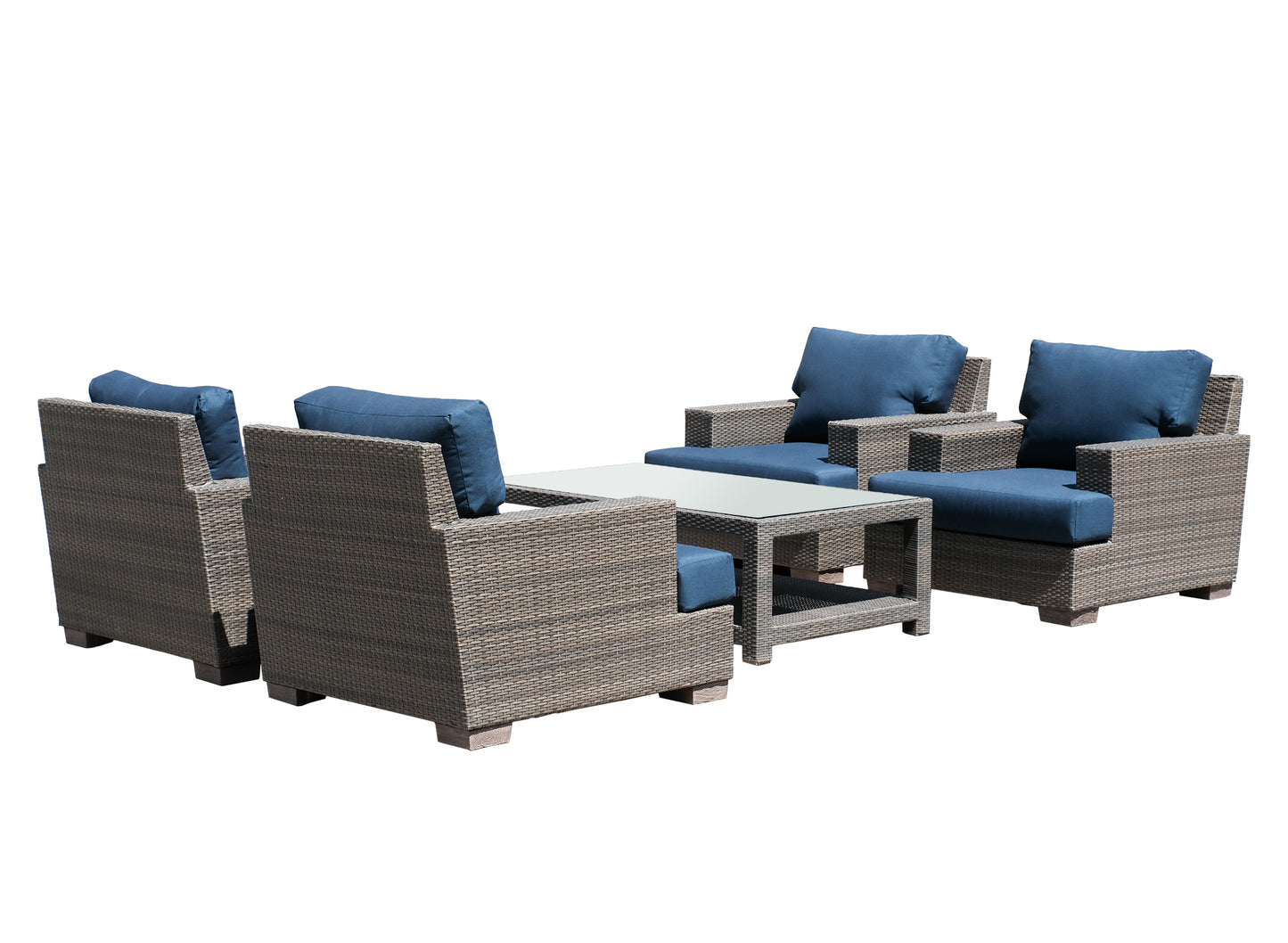 Flax conversation set with Sunbrella® Cushion - Enclover