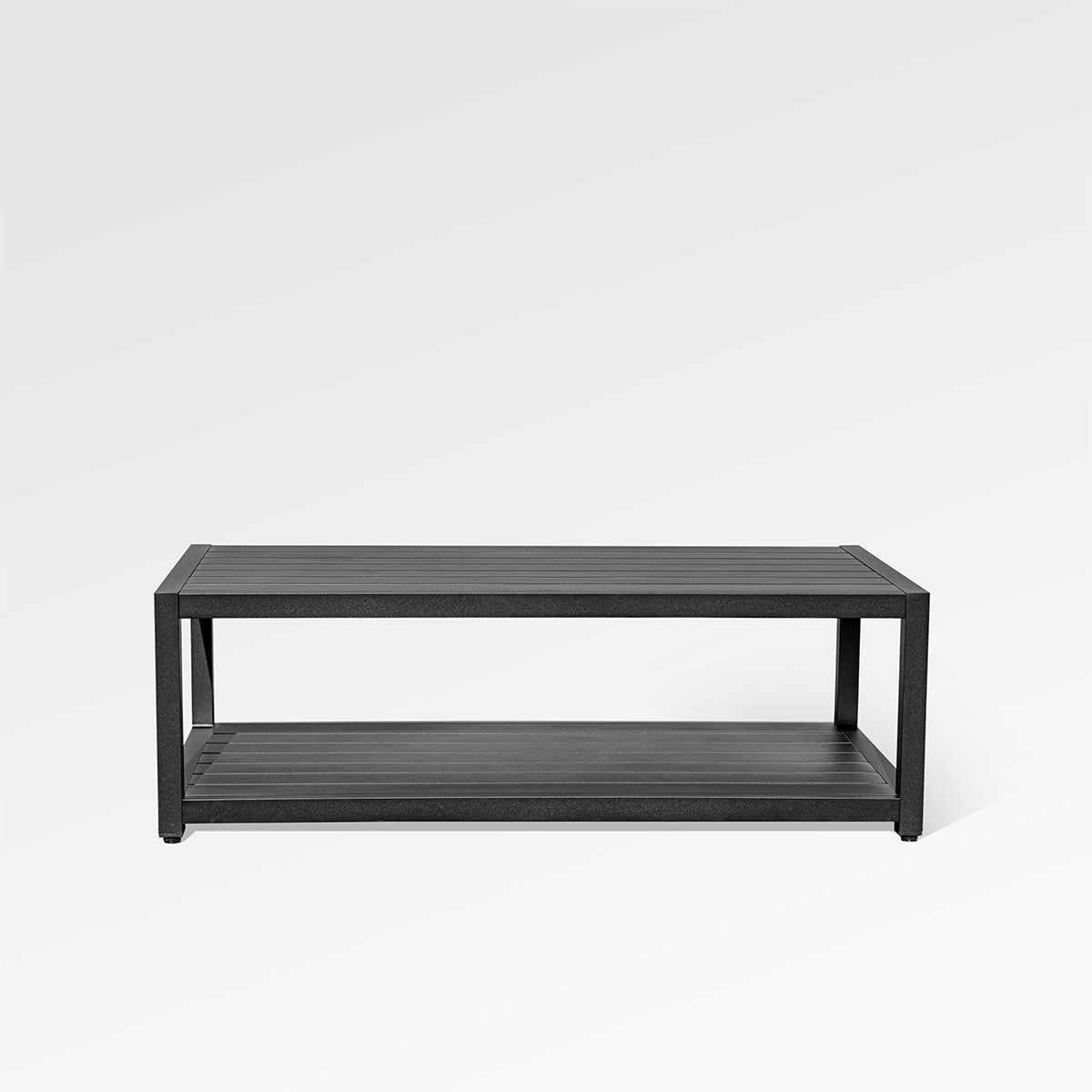 Chestnut LUX Black Aluminum Coffee Table - Enclover