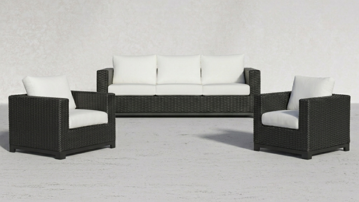 Trillium 4 Pieces Coversational Set with Sunbrella® Cushions