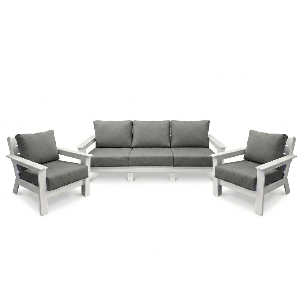 Hickory 3-Piece Sofa Set with Sunbrella® Cushions