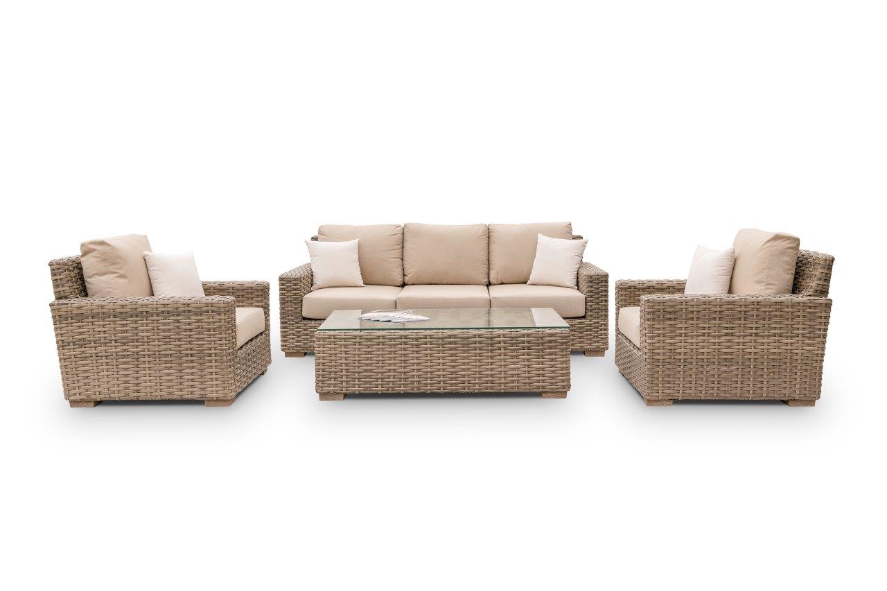 Jasmine Sofa Set with Sunbrella® Cushions