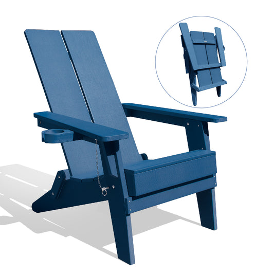 Modern 2 Panels Folding Adirondack Chair