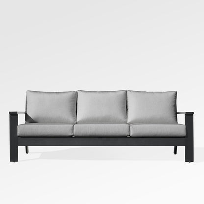 Magnolia Black Aluminum Sofa Set with Sunbrella® Cushions