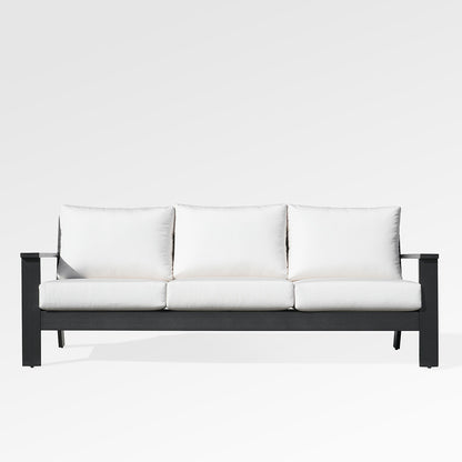 Magnolia Black Aluminum Sofa Set with Sunbrella® Cushions