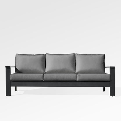 Magnolia Black Aluminum Sofa Set with Sunbrella® Cushions