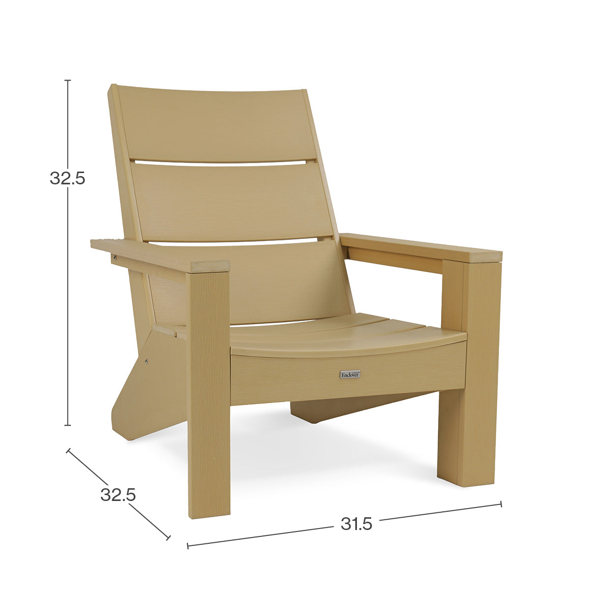 Modern 3-Panel Polymer Muskoka Chair – Enclover