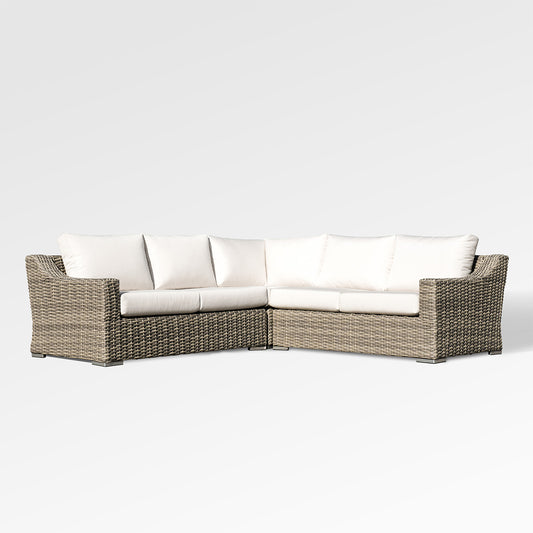 Tulip 5 Seat Sectional with Sunbrella® Cushions and Coffee Table