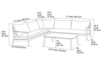 Monti 5-seater Sectional