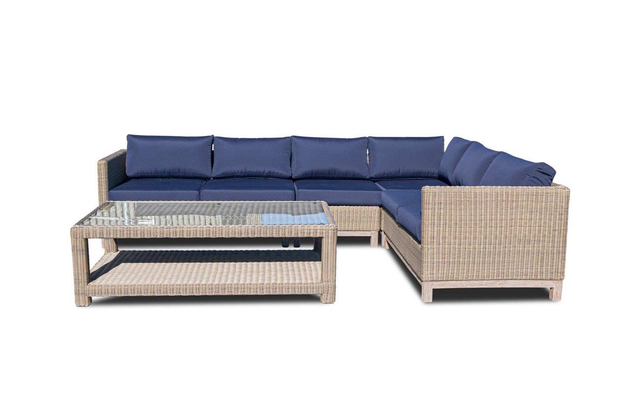 Olive 6 Seat Sectional w/ Sunbrella® Cushion - Enclover