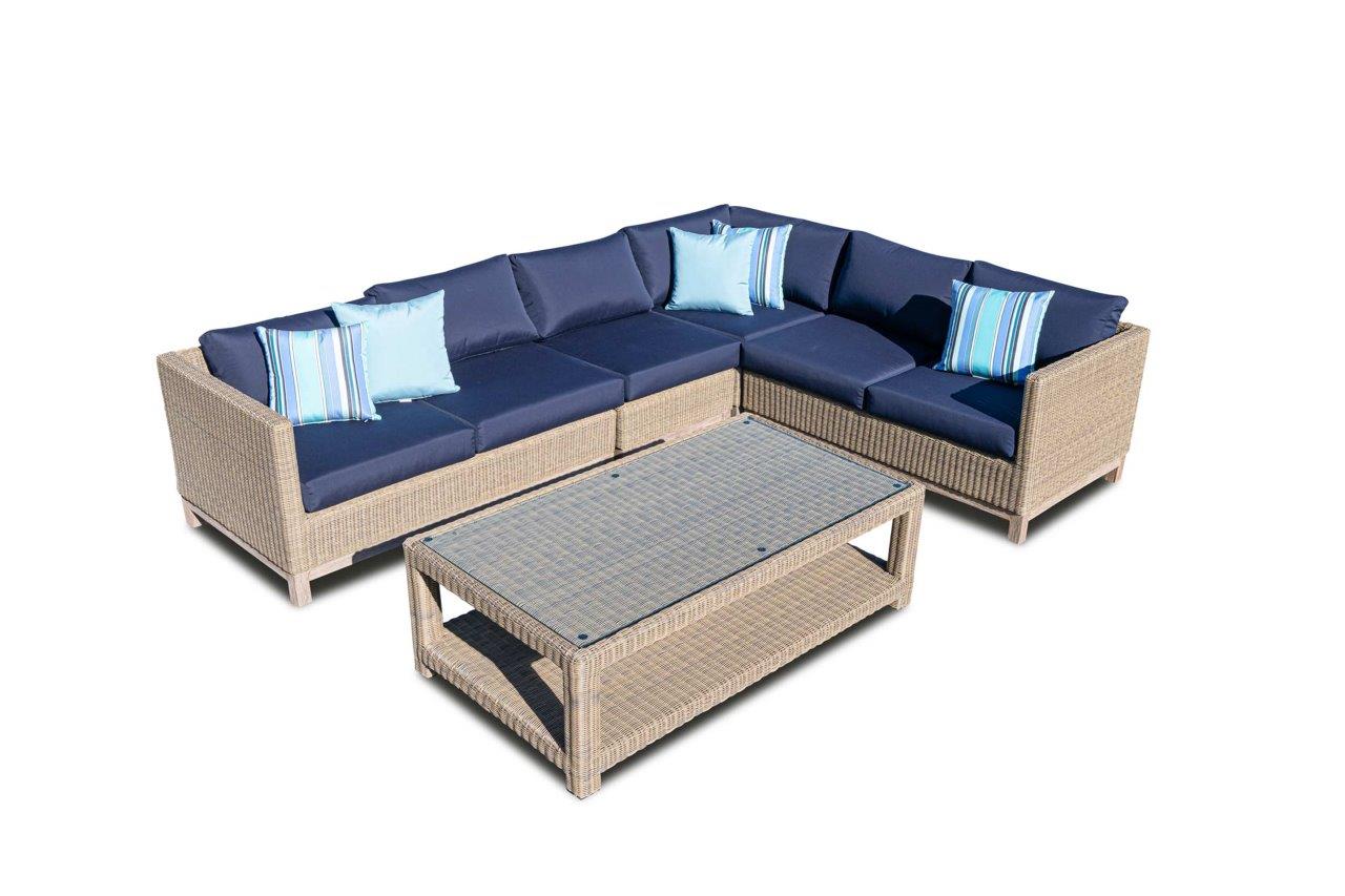 Olive 6 Seat Sectional w/ Sunbrella® Cushion - Enclover