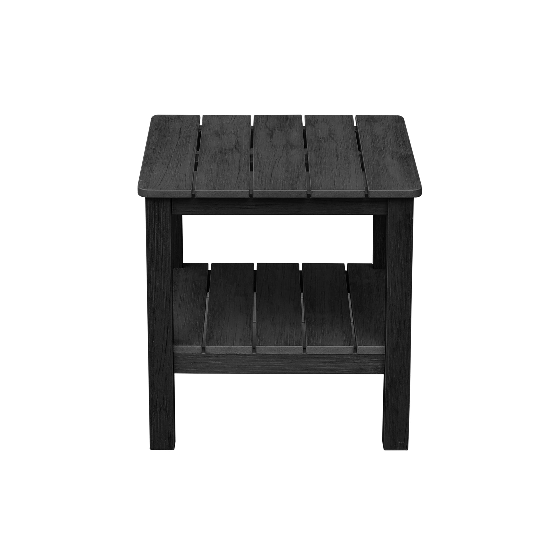 Hazelnut Black Polymer End Table - Enclover