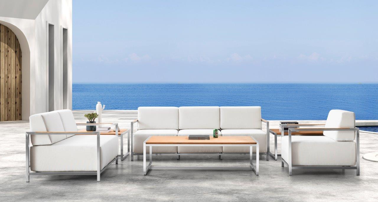 Acacia Lux Sofa with Sunbrella® Cushions - Enclover