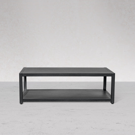 Chestnut LUX Black Aluminum Coffee Table - Enclover