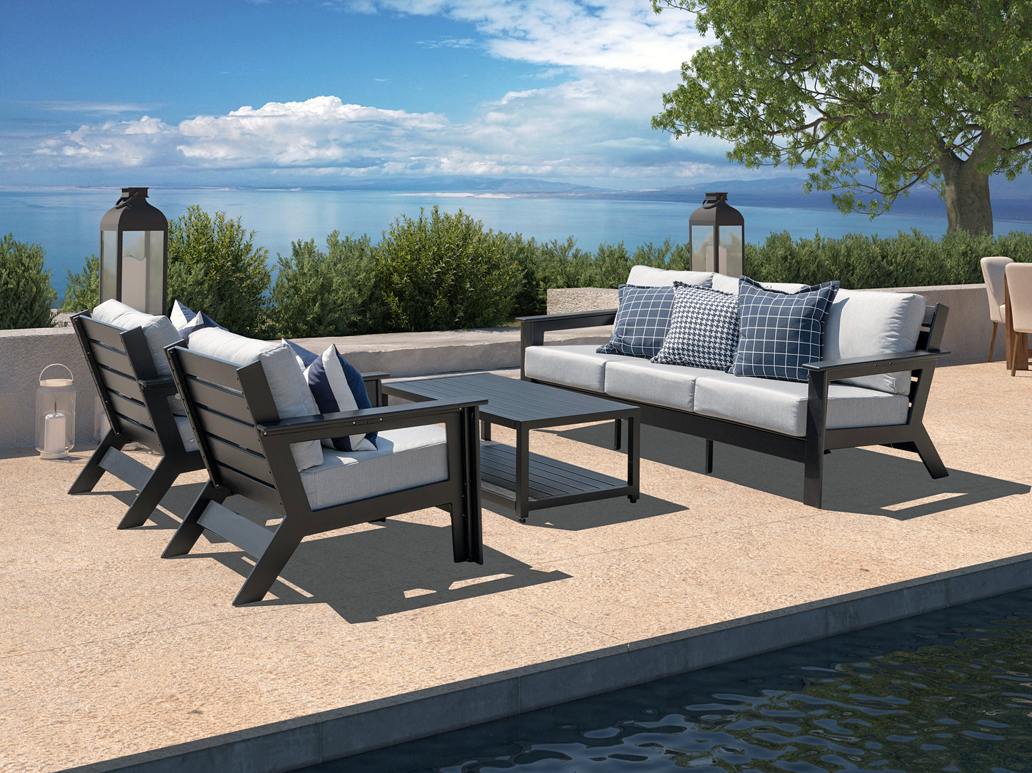 Hickory Lounge Chair with Sunbrella® Cushion - Enclover