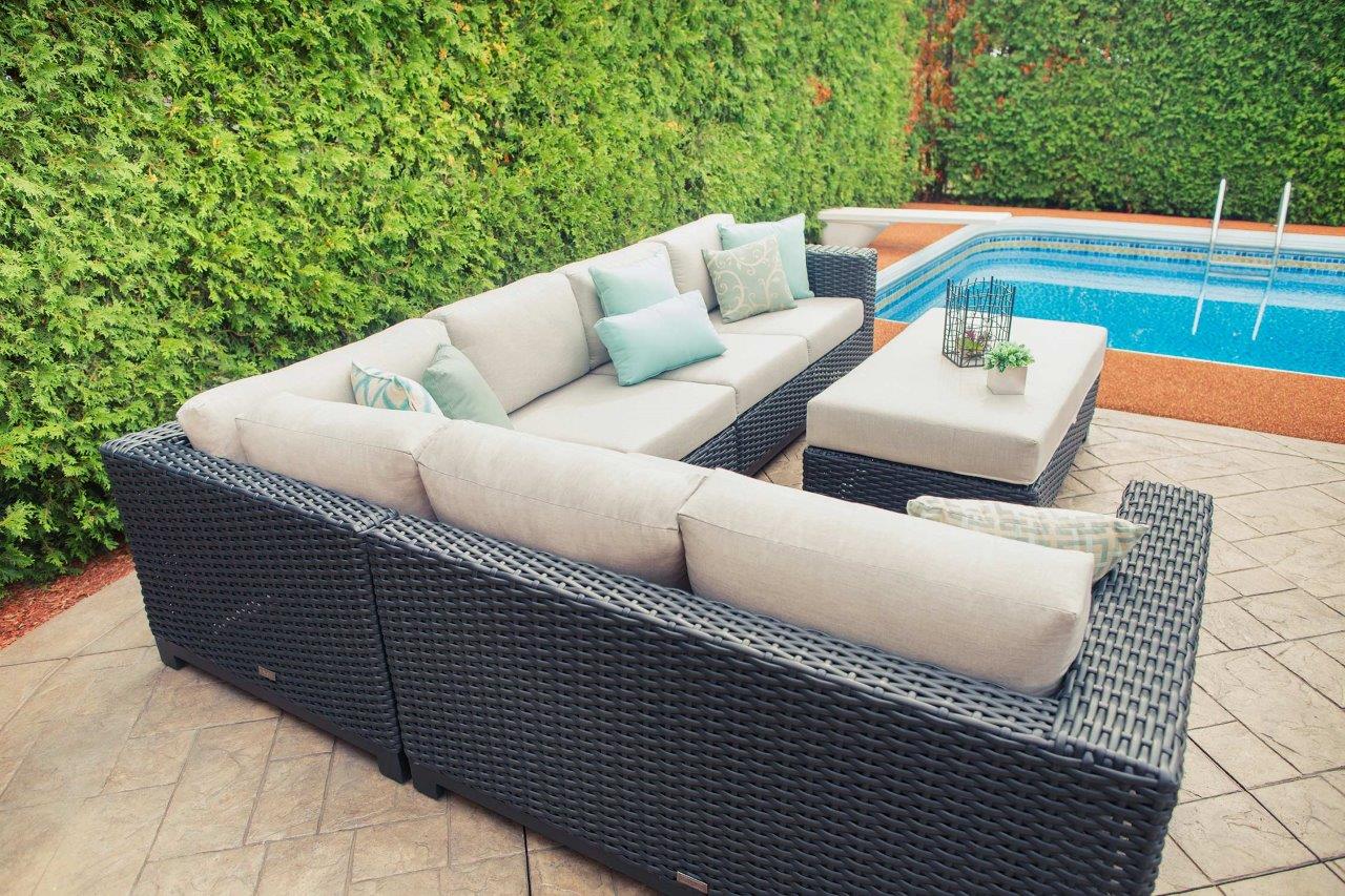 Trillium Ottoman w/ Sunbrella® Cushion - Enclover