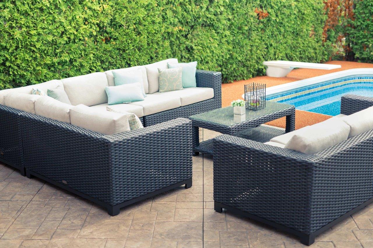 Trillium 6 Seat Sectional w/ Sunbrella® Cushion - Enclover