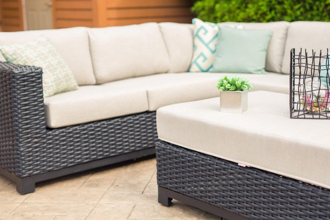 Trillium Ottoman w/ Sunbrella® Cushion - Enclover