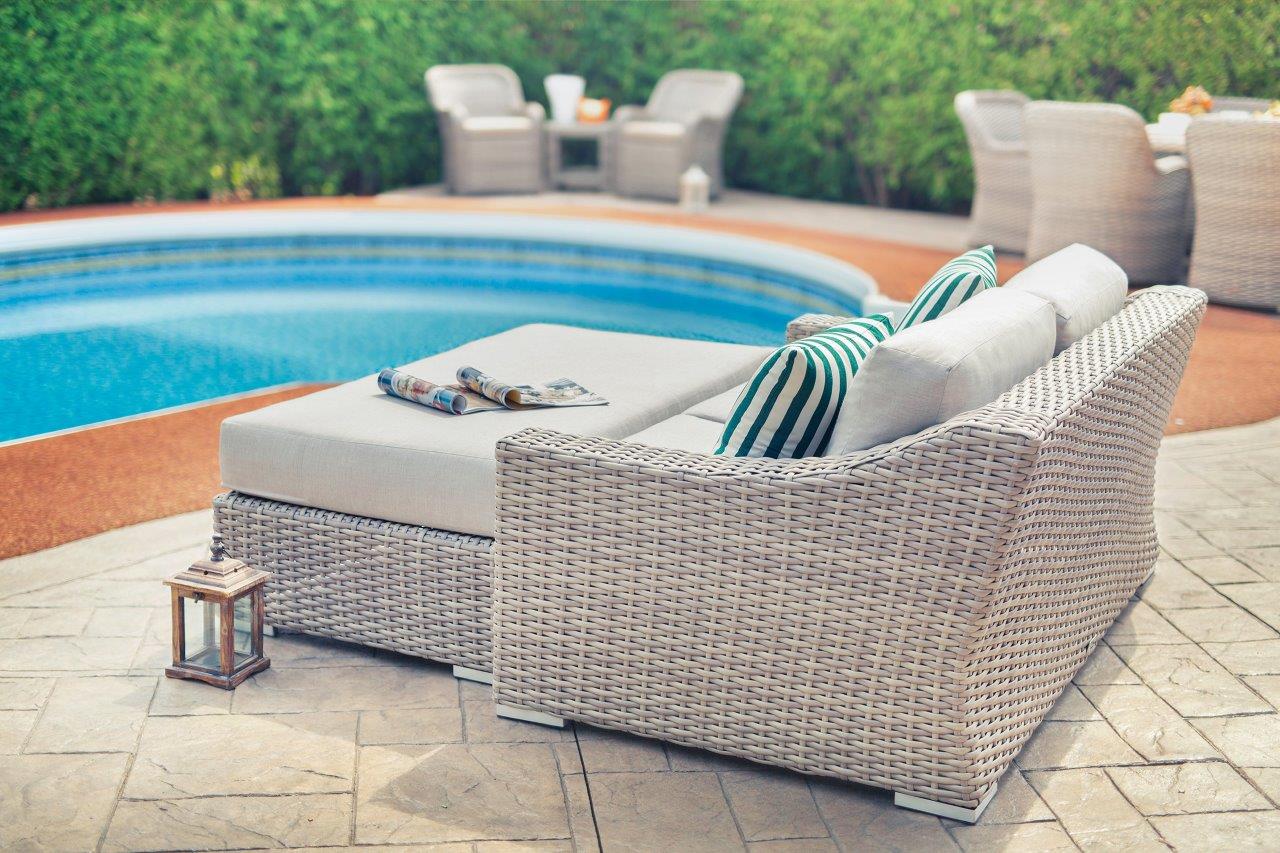 Tulip Ottoman w/ Sunbrella® Cushion - Enclover